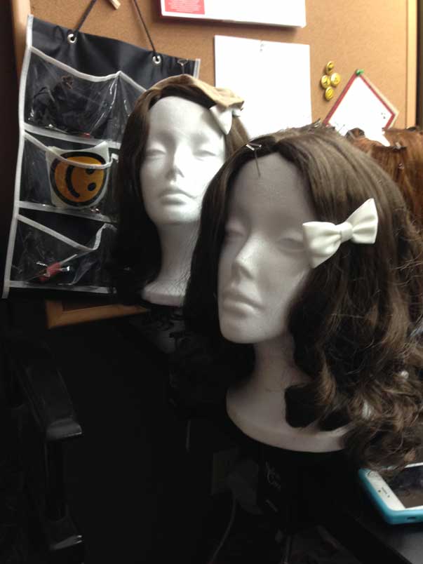 The Shining twin s wigs for Kellie and Jenna