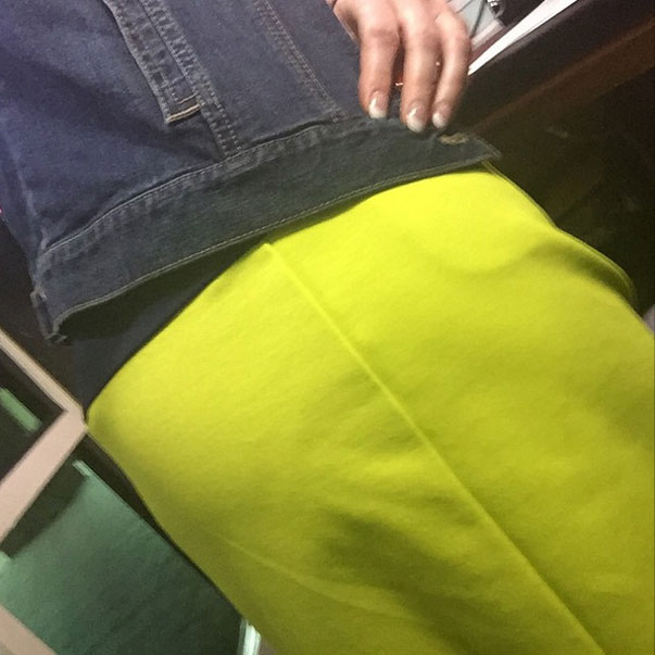 Kellie S Flat Booty Panty Line Butt Selfie