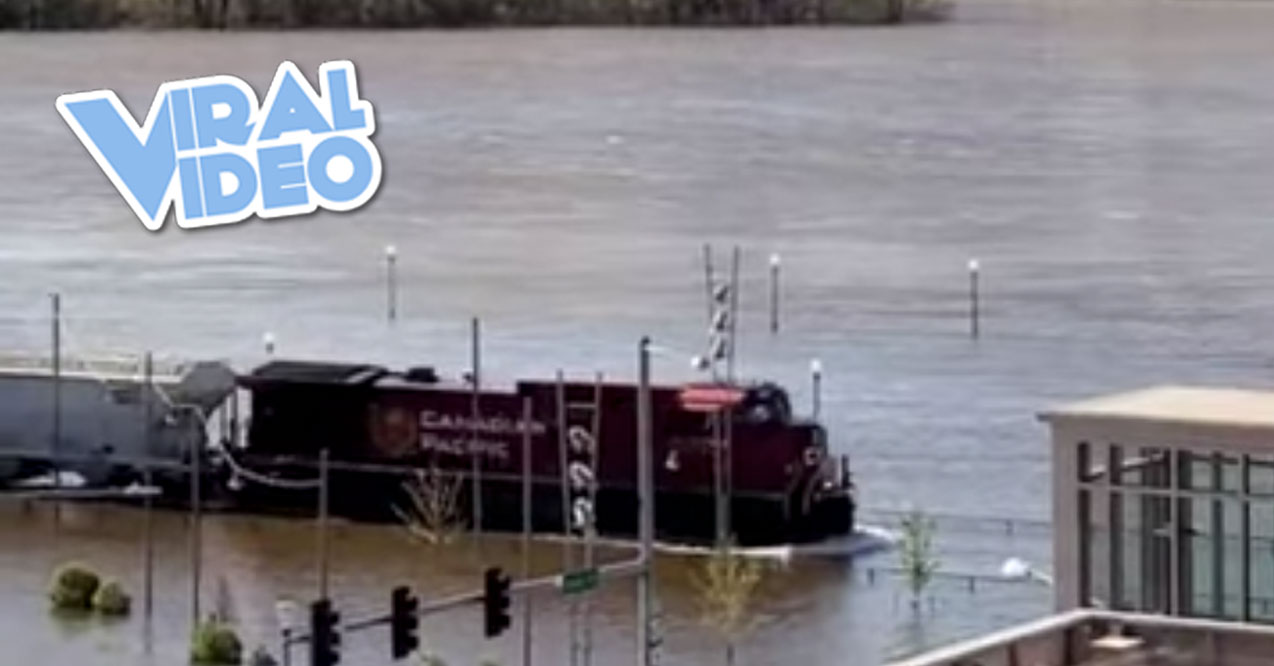 Viral Video Train Treads High Waters